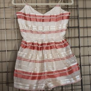 J.O.A Los Angeles - super cute candy stripe ribbon 🎀 romper.  Size: small